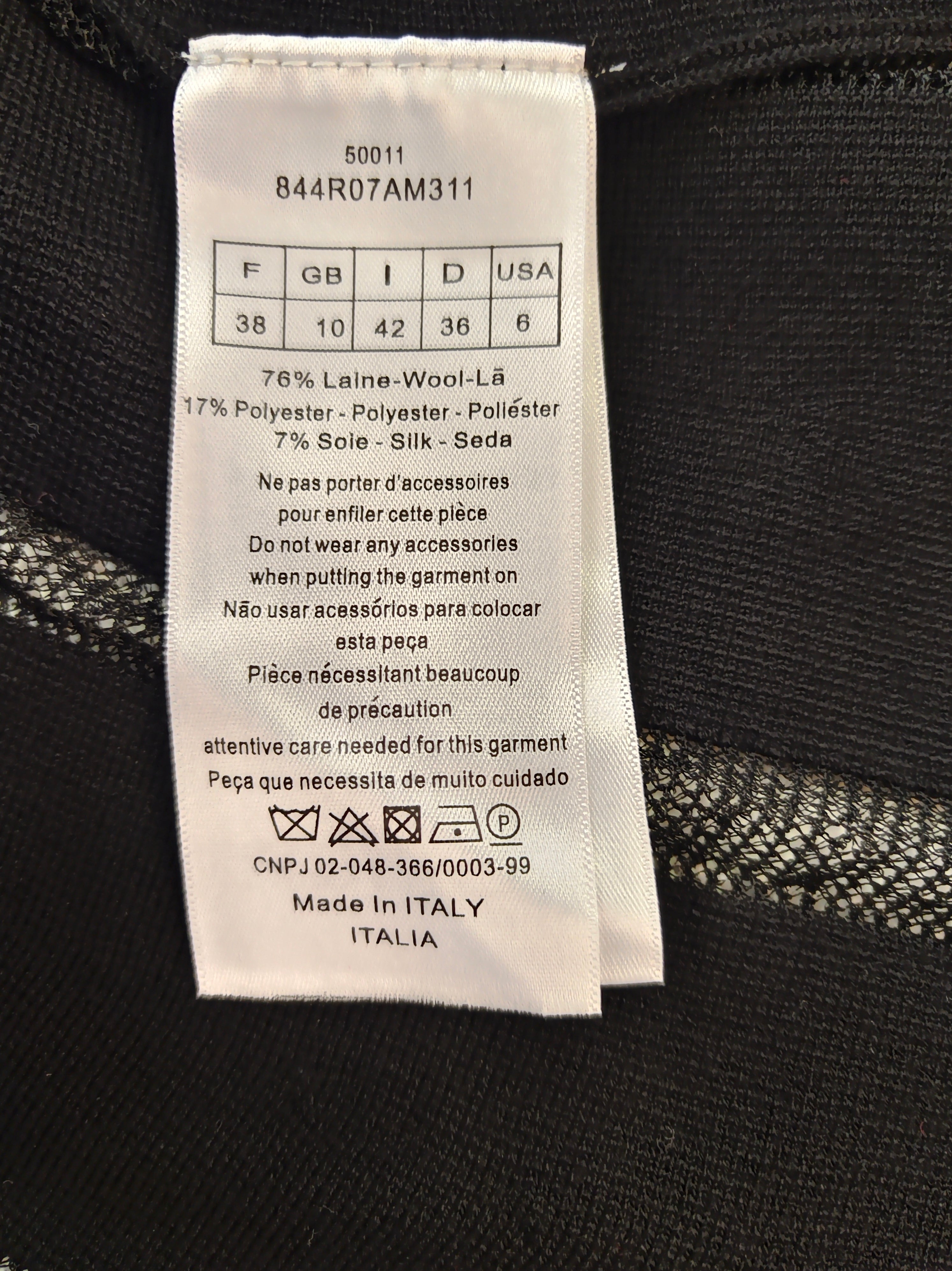 Christian Dior 黒ワンピース シルク100% Christian Dior - クリスチャンディオール Christian Dior ワンピース