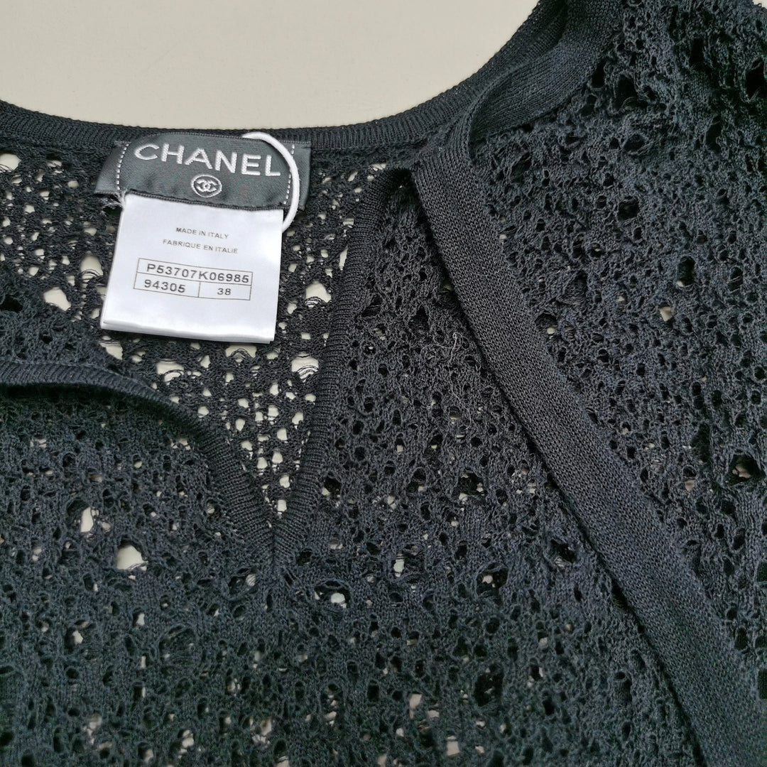 Chanel 鉤針無袖及膝套裝 連身裙
Chanel Crochet Sleeveless Knee Length Set Dress