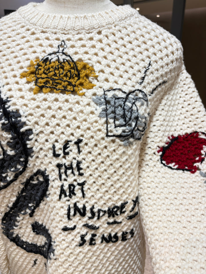 Dolce&Gabbana藝術風寬鬆針織毛衣 Dolce & Gabbana Art Style Loose Knit Sweater