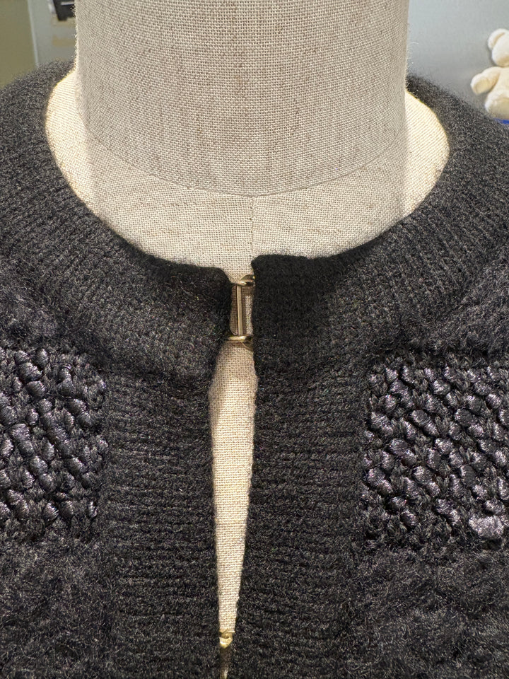 CHANEL 經典黑色編織外套 CHANEL classic black woven jacket
