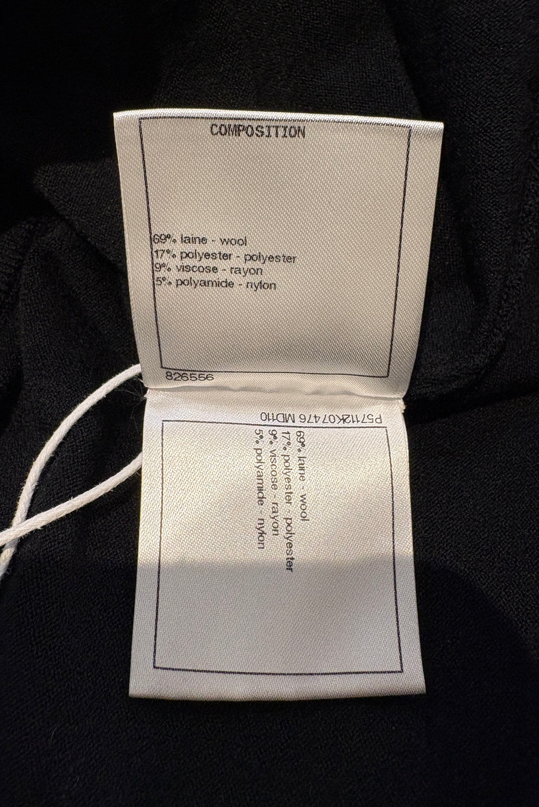 CHANEL 經典黑色針織連身裙 CHANEL classic black knitted dress