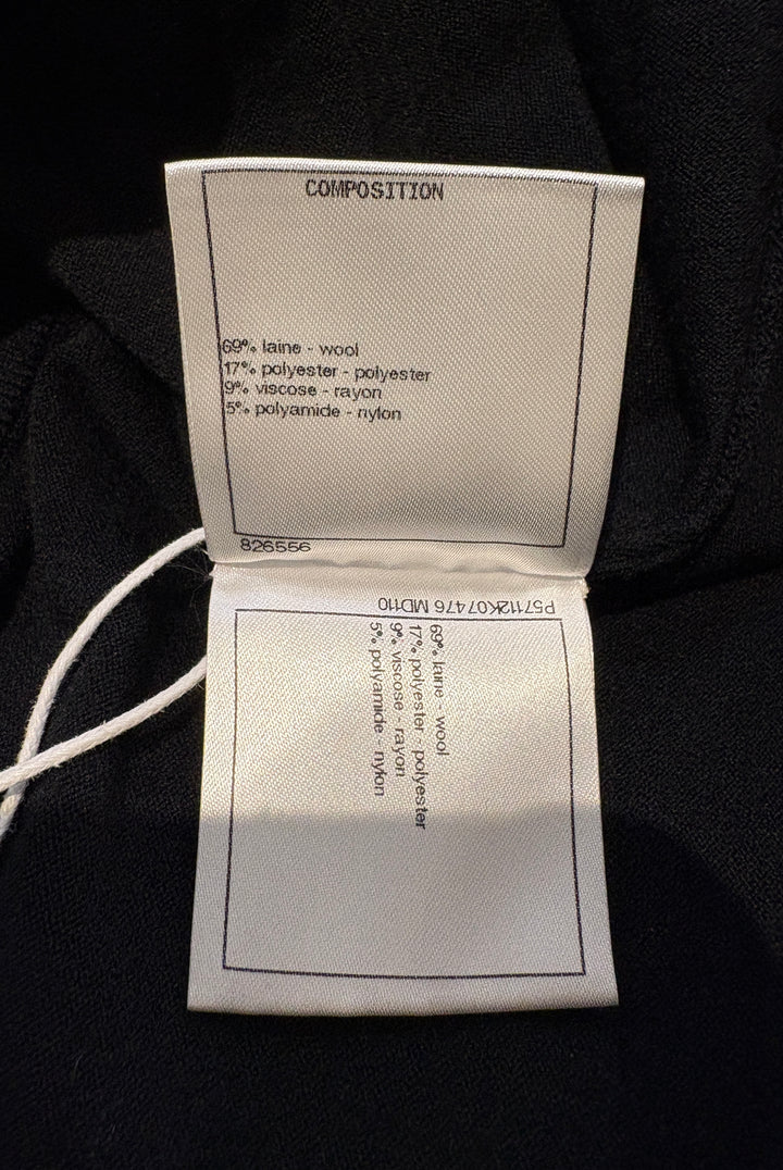 CHANEL 經典黑色針織連身裙 CHANEL classic black knitted dress