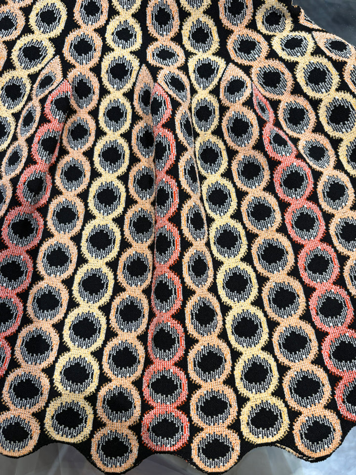 ALAÏA 幾何圖案針織洋裝 ALAÏA geometric pattern knitted dress