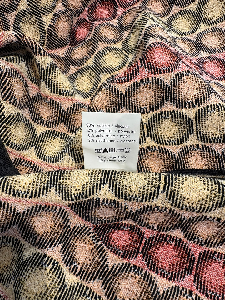 ALAÏA 幾何圖案針織洋裝 ALAÏA geometric pattern knitted dress