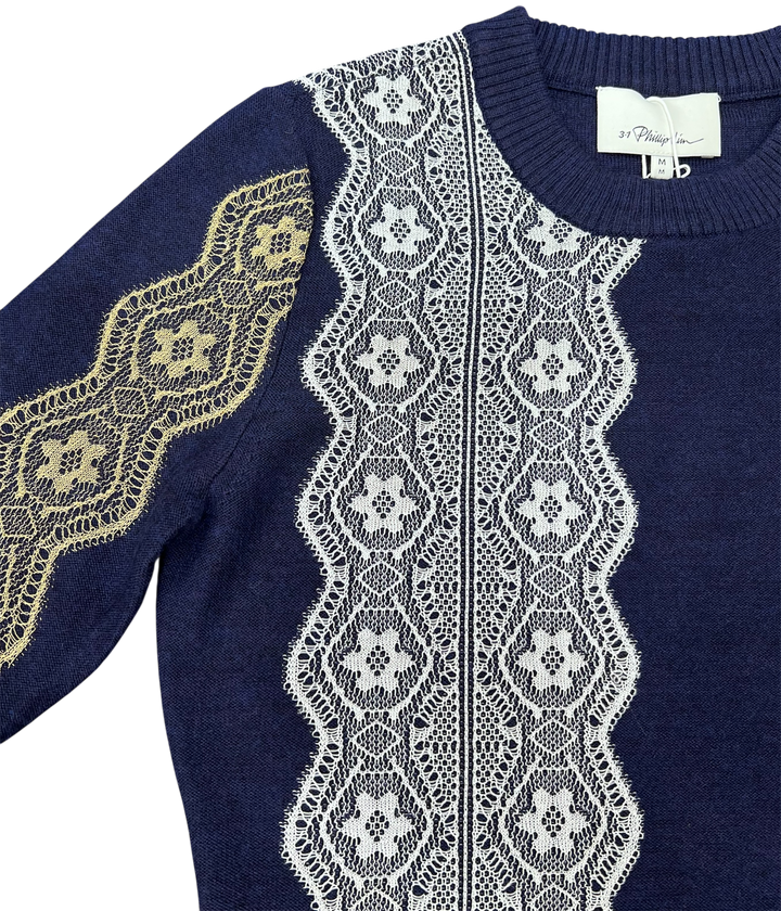 Phillip Lim針織蕾絲提花連身裙 Phillip Lim Knitted Lace Jacquard Dress