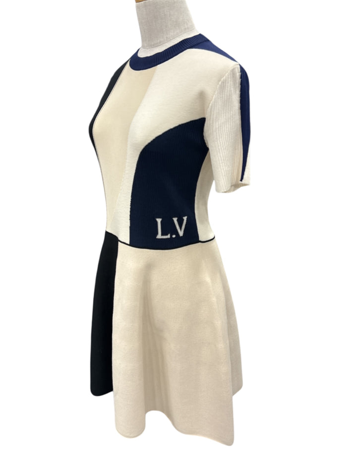 路易威登 拼色短袖 連身裙 
Louis Vuitton Color Block Short Sleeve Dress