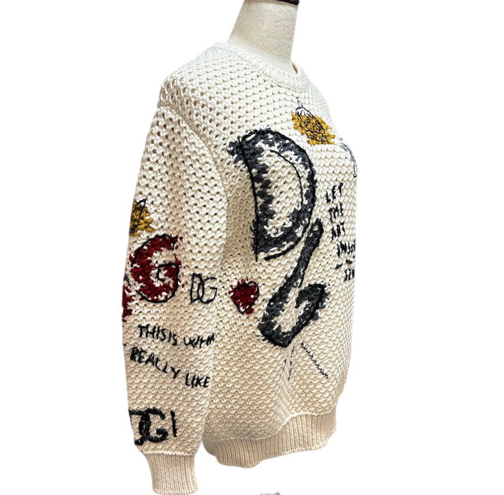 Dolce&Gabbana藝術風寬鬆針織毛衣 Dolce & Gabbana Art Style Loose Knit Sweater