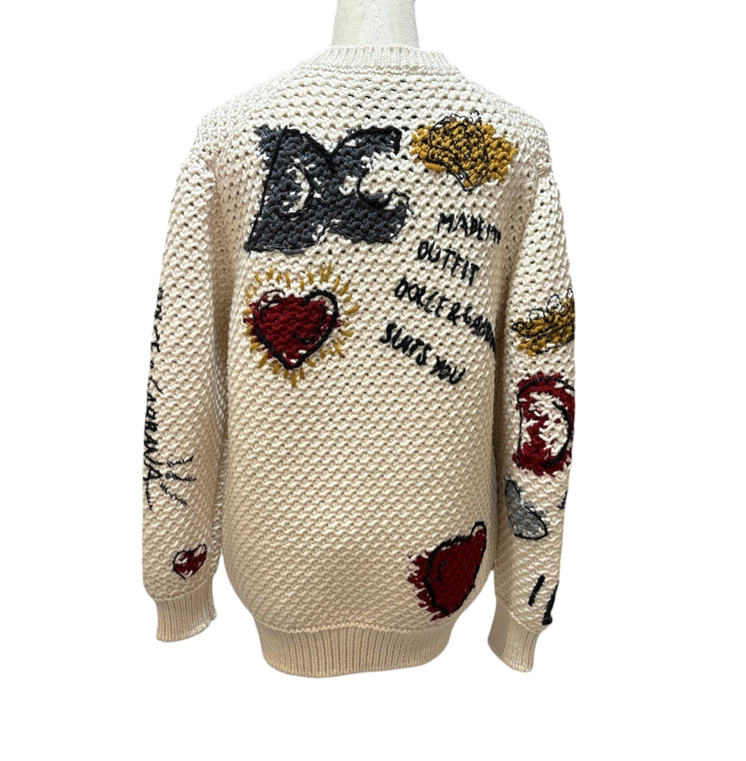 Dolce&Gabbana藝術風寬鬆針織毛衣 Dolce & Gabbana Art Style Loose Knit Sweater