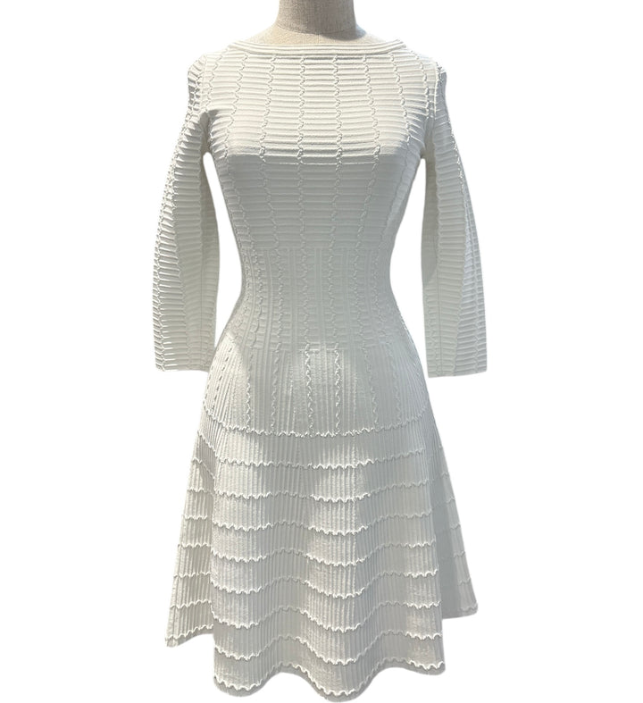 Alaia白色針織連衣裙 Alaia white knit dress