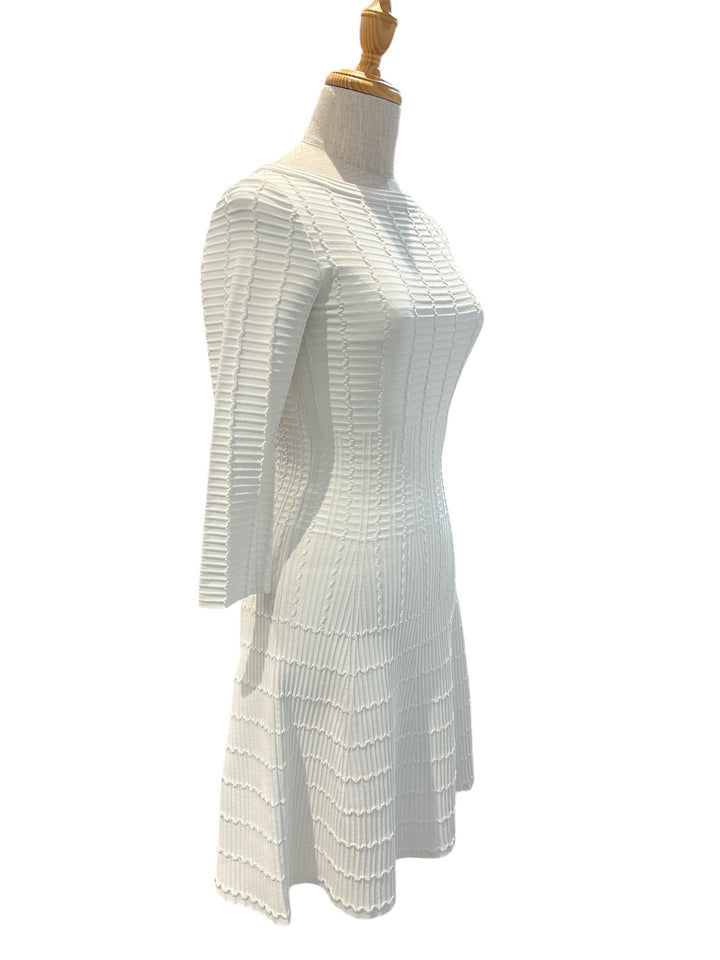 Alaia白色針織連衣裙 Alaia white knit dress