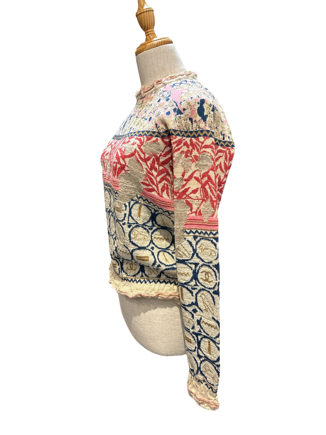 CHANEL 經典圖騰針織上衣 CHANEL Classic Pattern Knit Top