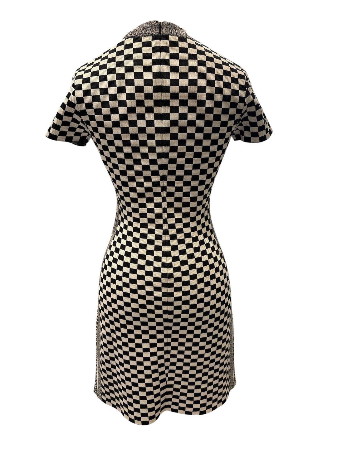 DIOR 黑白棋盤格針織連身裙 DIOR black and white checkered knit dress