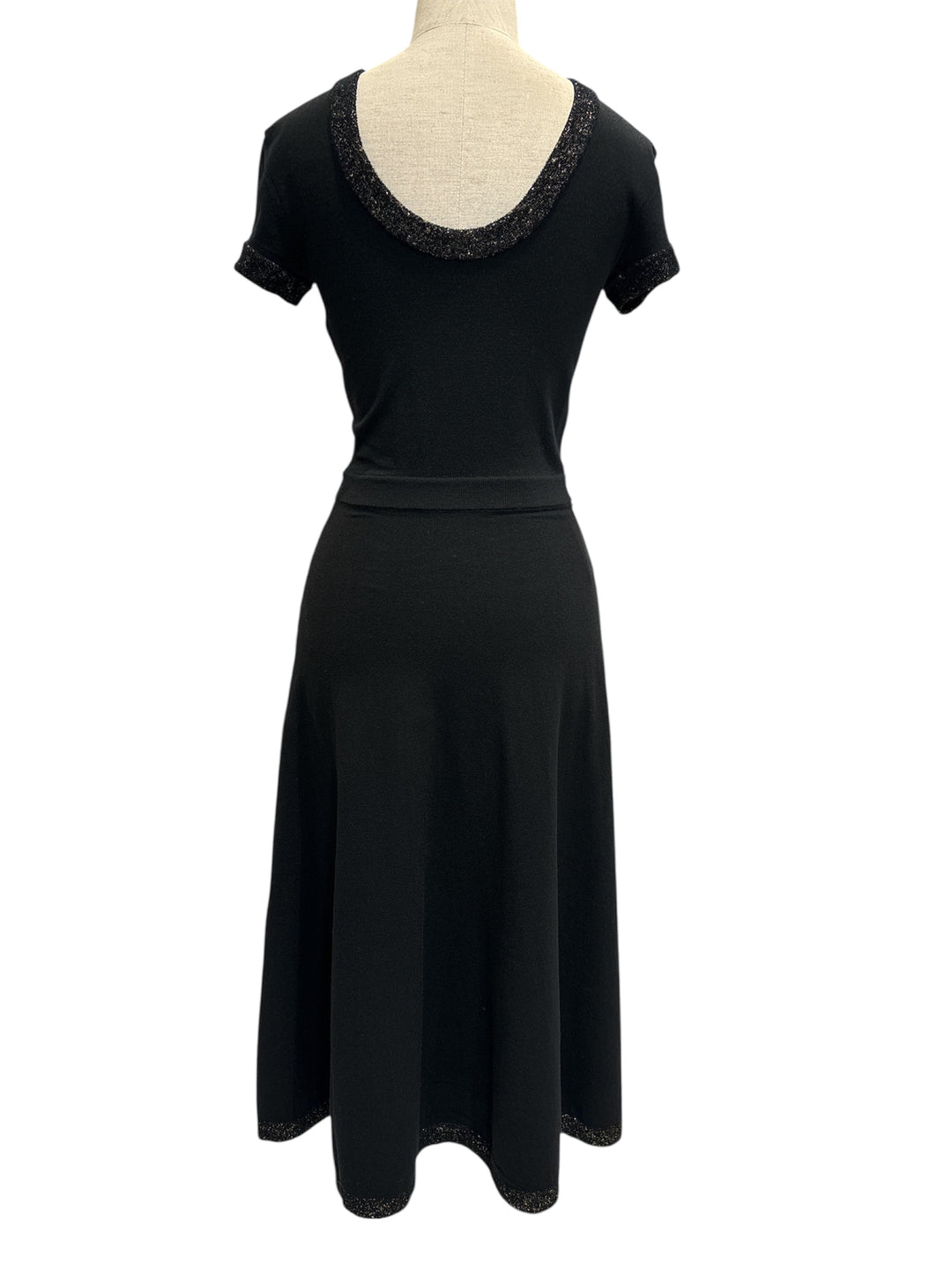 CHANEL 經典黑色針織連身裙 CHANEL classic black knitted dress