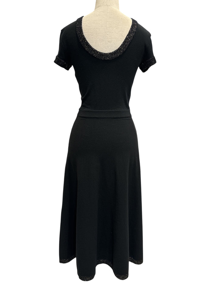 CHANEL 經典黑色針織連身裙 CHANEL classic black knitted dress
