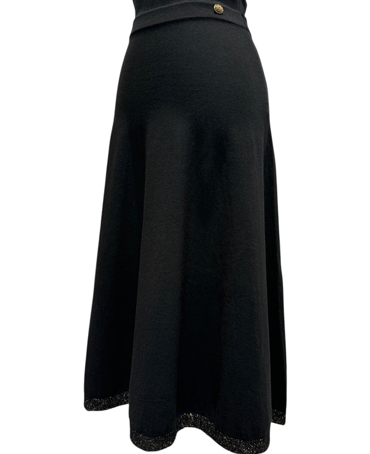 CHANEL 經典黑色針織連身裙 CHANEL classic black knitted dress