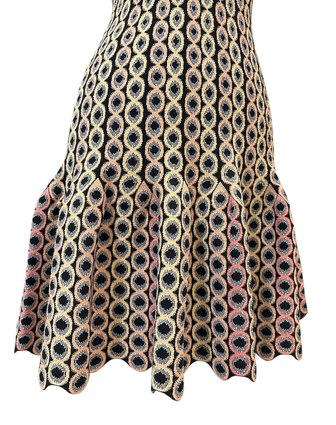 ALAÏA 幾何圖案針織洋裝 ALAÏA geometric pattern knitted dress