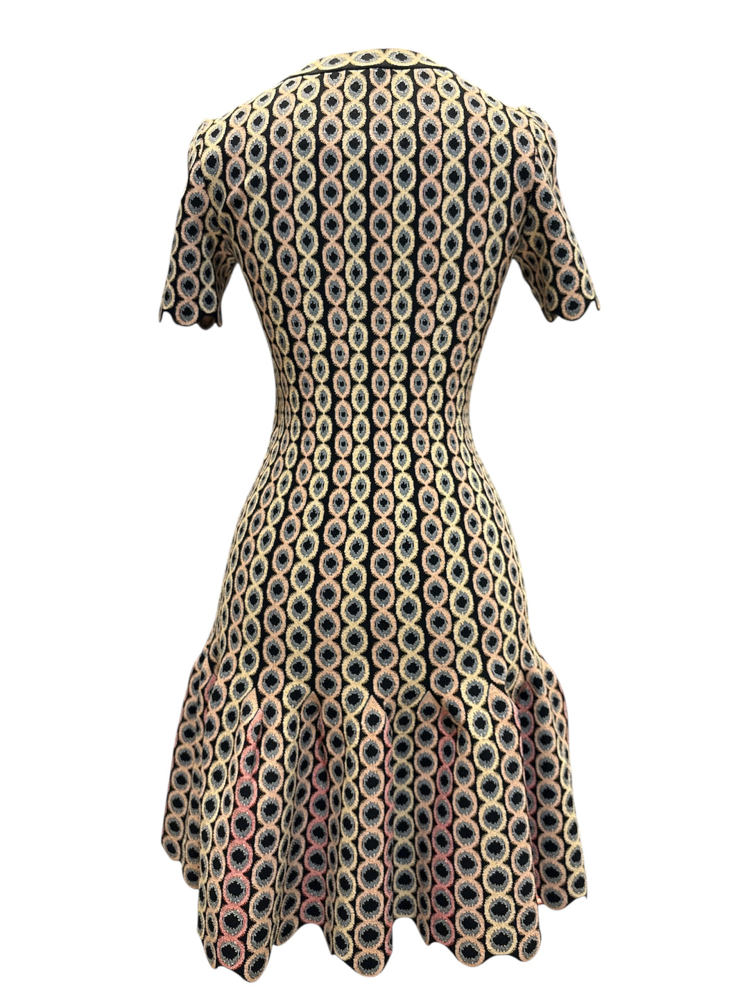 ALAÏA 幾何圖案針織洋裝 ALAÏA geometric pattern knitted dress