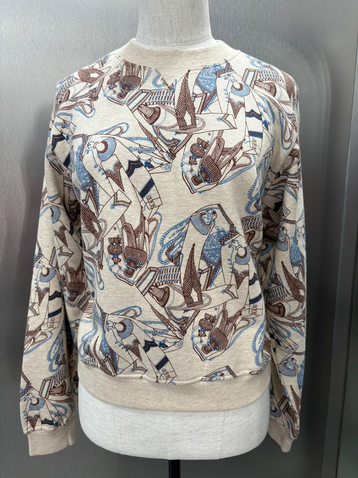 Hermès長袖圖案上衣 Hermès Long-Sleeved Graphic Top