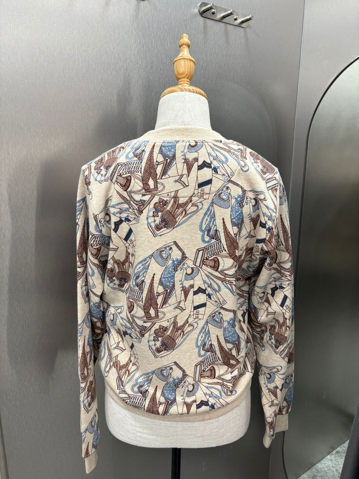 Hermès長袖圖案上衣 Hermès Long-Sleeved Graphic Top