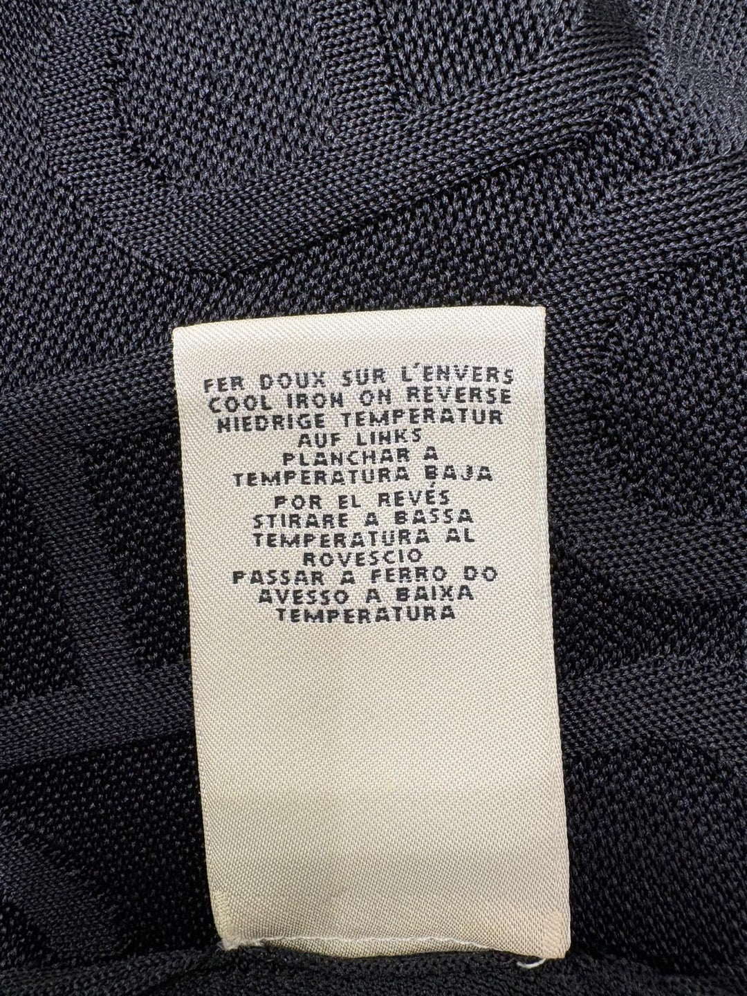 Hermès  圖案提花 絲絨針織黑色連身裙 Hermès graphic jacquard velvet knit black dress