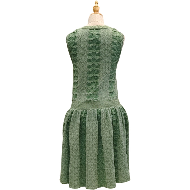 Chanel P53315K Sleeveless Green Dress